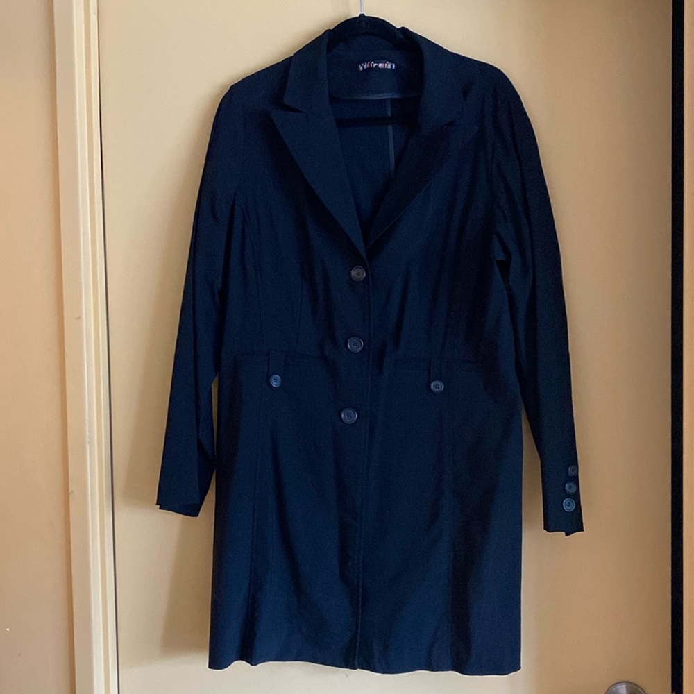Long black suit jacket